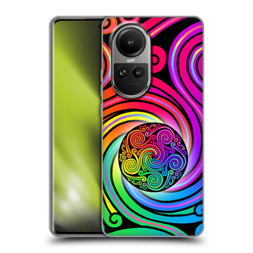 Beth Wilson Rainbow Celtic Knots Spirals Soft Gel Case for OPPO Reno10 5G / Reno10 Pro 5G