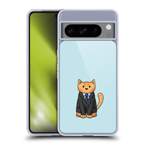 Beth Wilson Doodle Cats 2 Business Suit Soft Gel Case for Google Pixel 8 Pro