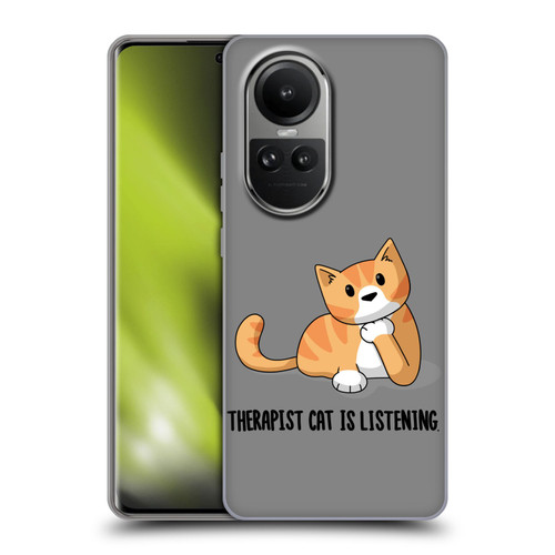 Beth Wilson Doodle Cats 2 Therapist Soft Gel Case for OPPO Reno10 5G / Reno10 Pro 5G