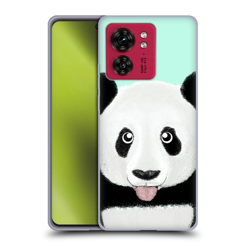Barruf Animals The Cute Panda Soft Gel Case for Motorola Moto Edge 40