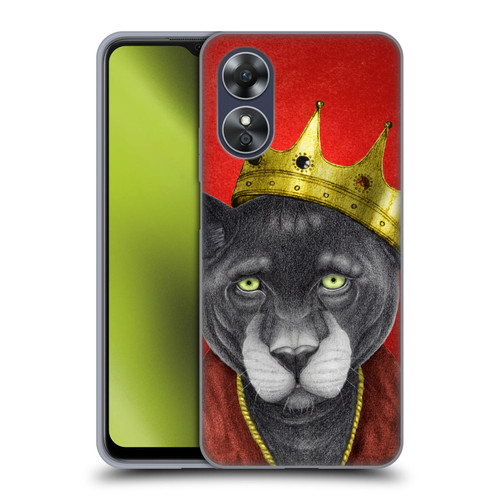 Barruf Animals The King Panther Soft Gel Case for OPPO A17