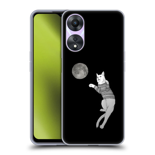 Barruf Animals Cat-ch The Moon Soft Gel Case for OPPO A78 5G