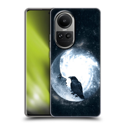 Barruf Animals Crow and Its Moon Soft Gel Case for OPPO Reno10 5G / Reno10 Pro 5G