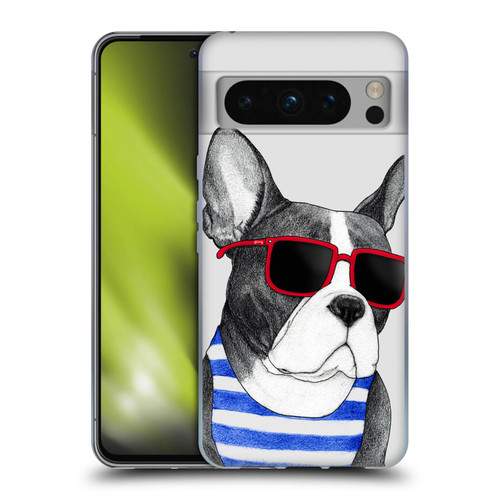 Barruf Dogs Frenchie Summer Style Soft Gel Case for Google Pixel 8 Pro