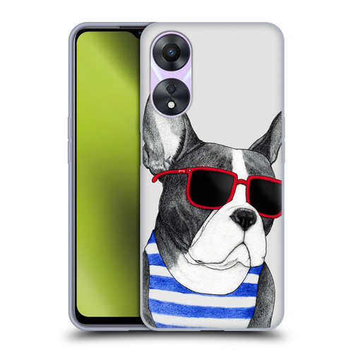 Barruf Dogs Frenchie Summer Style Soft Gel Case for OPPO A78 5G