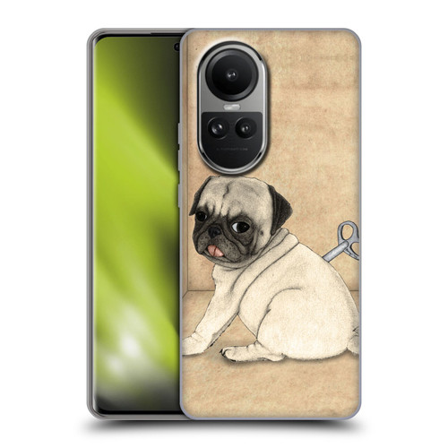 Barruf Dogs Pug Toy Soft Gel Case for OPPO Reno10 5G / Reno10 Pro 5G