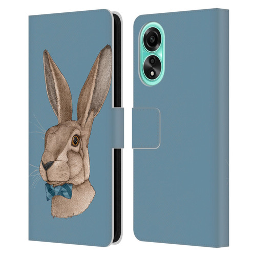 Barruf Animals Hare Leather Book Wallet Case Cover For OPPO A78 4G