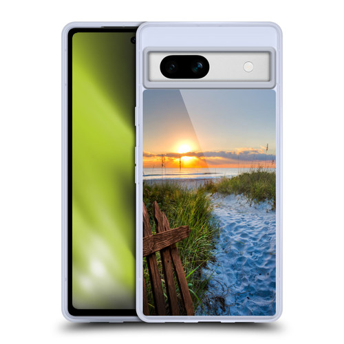 Celebrate Life Gallery Beaches Sandy Trail Soft Gel Case for Google Pixel 7a