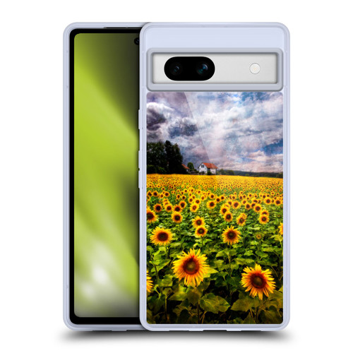 Celebrate Life Gallery Florals Dreaming Of Sunflowers Soft Gel Case for Google Pixel 7a