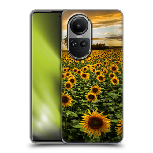 Celebrate Life Gallery Florals Big Sunflower Field Soft Gel Case for OPPO Reno10 5G / Reno10 Pro 5G