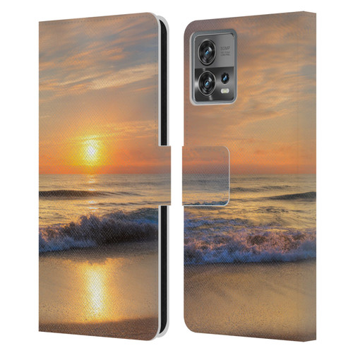 Celebrate Life Gallery Beaches Breathtaking Leather Book Wallet Case Cover For Motorola Moto Edge 30 Fusion