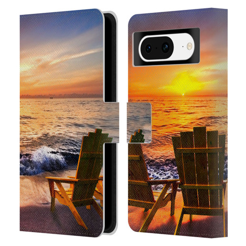 Celebrate Life Gallery Beaches 2 Sea Dreams III Leather Book Wallet Case Cover For Google Pixel 8