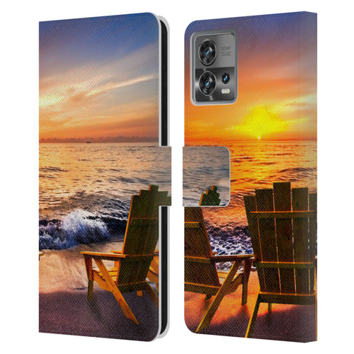 Celebrate Life Gallery Beaches 2 Sea Dreams III Leather Book Wallet Case Cover For Motorola Moto Edge 30 Fusion