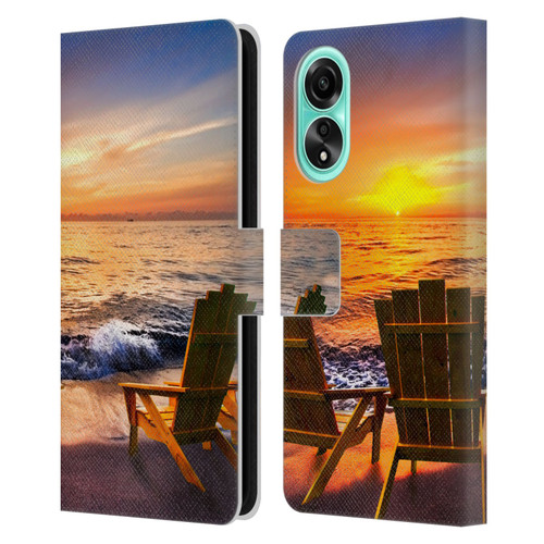 Celebrate Life Gallery Beaches 2 Sea Dreams III Leather Book Wallet Case Cover For OPPO A78 4G