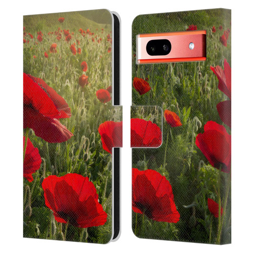 Celebrate Life Gallery Florals Waiting For The Morning Leather Book Wallet Case Cover For Google Pixel 7a