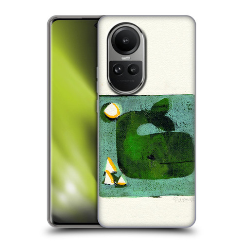 Wyanne Animals 2 Green Whale Monoprint Soft Gel Case for OPPO Reno10 5G / Reno10 Pro 5G