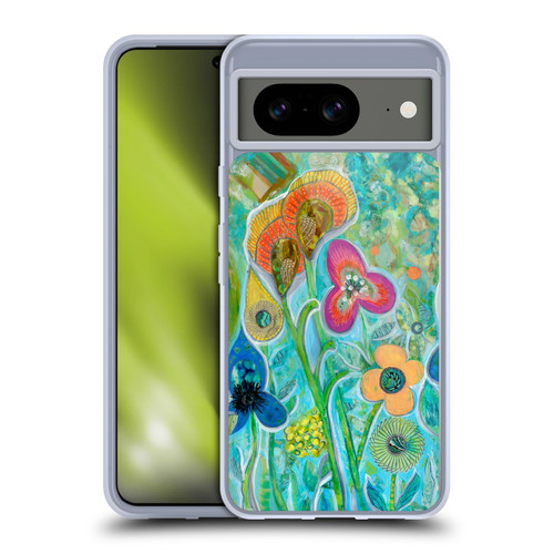 Wyanne Nature Garden Wildflowers Soft Gel Case for Google Pixel 8