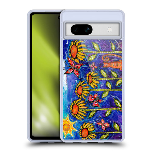 Wyanne Nature 2 Sundown Sunflowers Soft Gel Case for Google Pixel 7a