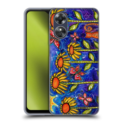 Wyanne Nature 2 Sundown Sunflowers Soft Gel Case for OPPO A17