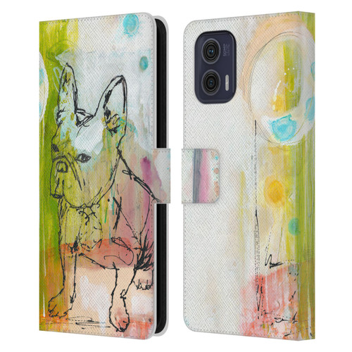 Wyanne Animals Attitude Leather Book Wallet Case Cover For Motorola Moto G73 5G