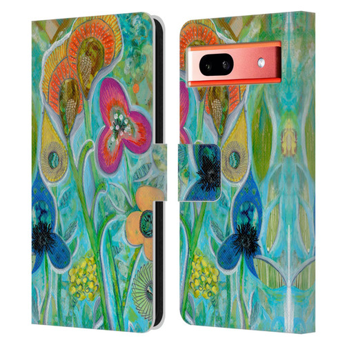 Wyanne Nature Garden Wild Leather Book Wallet Case Cover For Google Pixel 7a