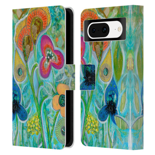 Wyanne Nature Garden Wild Leather Book Wallet Case Cover For Google Pixel 8