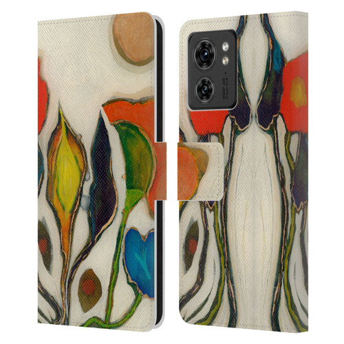 Wyanne Nature Artist Flowers Leather Book Wallet Case Cover For Motorola Moto Edge 40