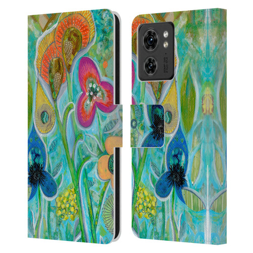 Wyanne Nature Garden Wild Leather Book Wallet Case Cover For Motorola Moto Edge 40