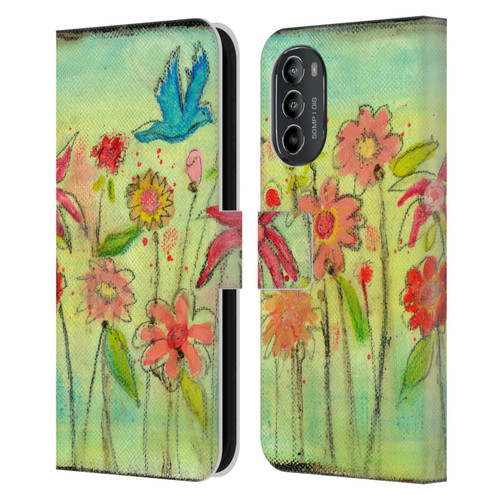 Wyanne Nature Sun Garden Leather Book Wallet Case Cover For Motorola Moto G82 5G