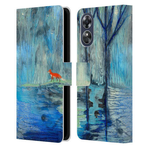 Wyanne Nature 2 Tranquil Travels Leather Book Wallet Case Cover For OPPO A17