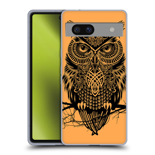 Rachel Caldwell Animals 3 Owl 2 Soft Gel Case for Google Pixel 7a