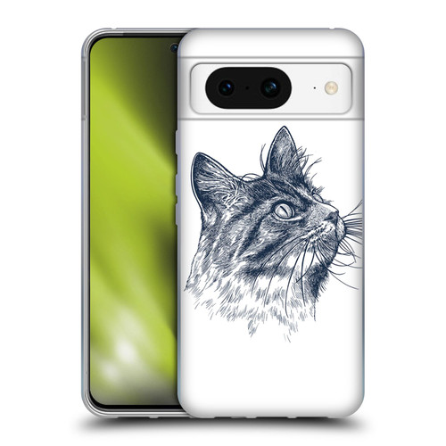Rachel Caldwell Animals 3 Cat Soft Gel Case for Google Pixel 8