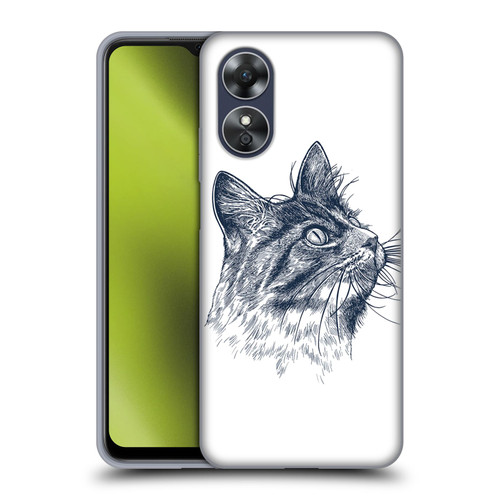 Rachel Caldwell Animals 3 Cat Soft Gel Case for OPPO A17