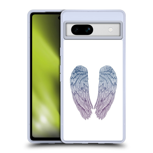 Rachel Caldwell Illustrations Angel Wings Soft Gel Case for Google Pixel 7a