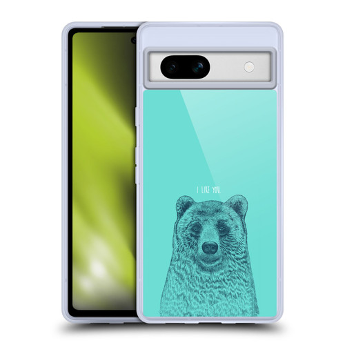 Rachel Caldwell Illustrations Bear Root Soft Gel Case for Google Pixel 7a