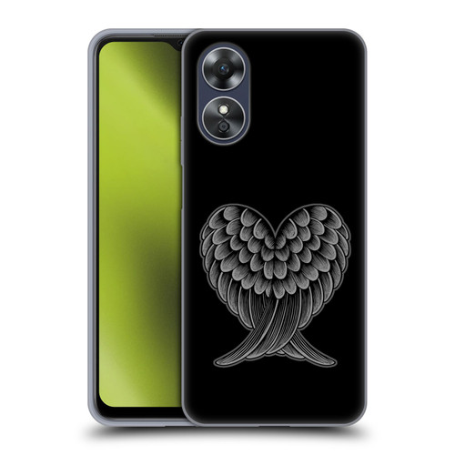 Rachel Caldwell Illustrations Heart Wings Soft Gel Case for OPPO A17