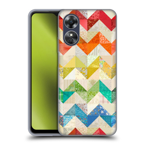 Rachel Caldwell Patterns Zigzag Quilt Soft Gel Case for OPPO A17