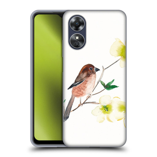 Mai Autumn Birds Dogwood Branch Soft Gel Case for OPPO A17