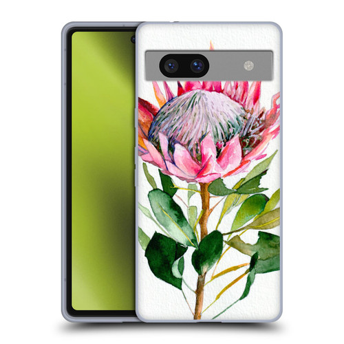 Mai Autumn Floral Blooms Protea Soft Gel Case for Google Pixel 7a