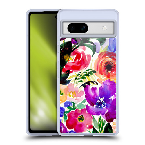 Mai Autumn Floral Garden Bloom Soft Gel Case for Google Pixel 7a