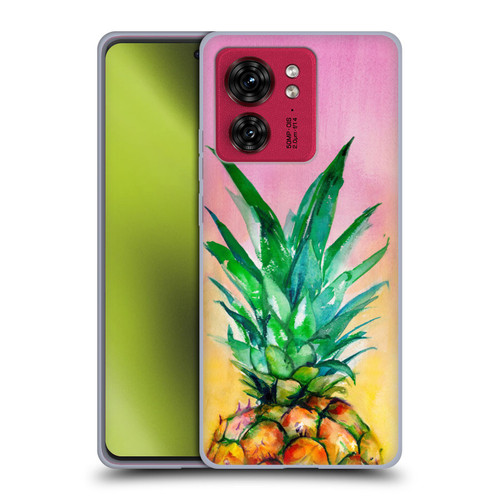 Mai Autumn Paintings Ombre Pineapple Soft Gel Case for Motorola Moto Edge 40