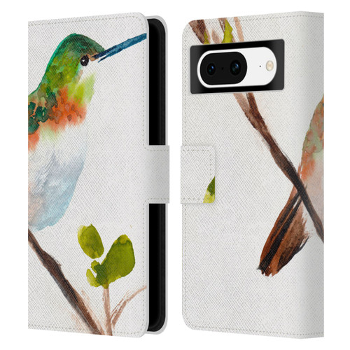 Mai Autumn Birds Hummingbird Leather Book Wallet Case Cover For Google Pixel 8