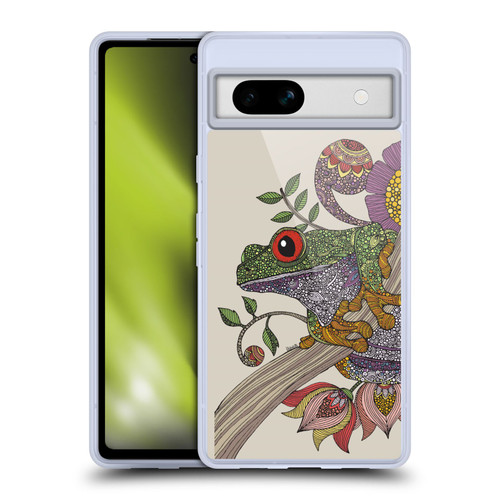 Valentina Animals And Floral Frog Soft Gel Case for Google Pixel 7a