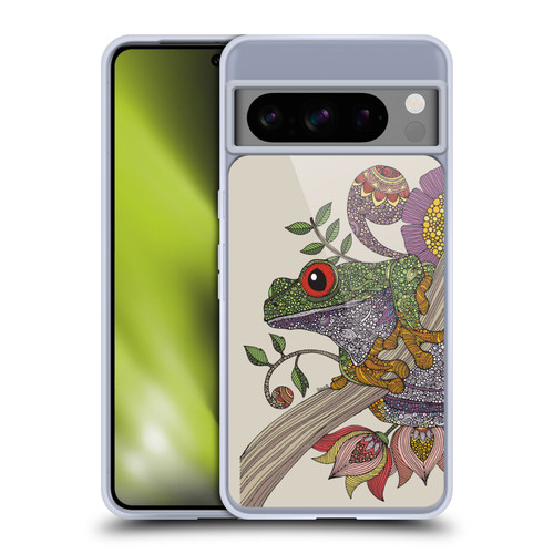Valentina Animals And Floral Frog Soft Gel Case for Google Pixel 8 Pro