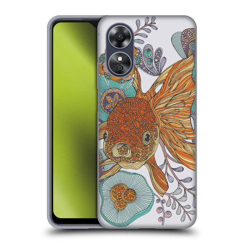 Valentina Animals And Floral Goldfish Soft Gel Case for OPPO A17