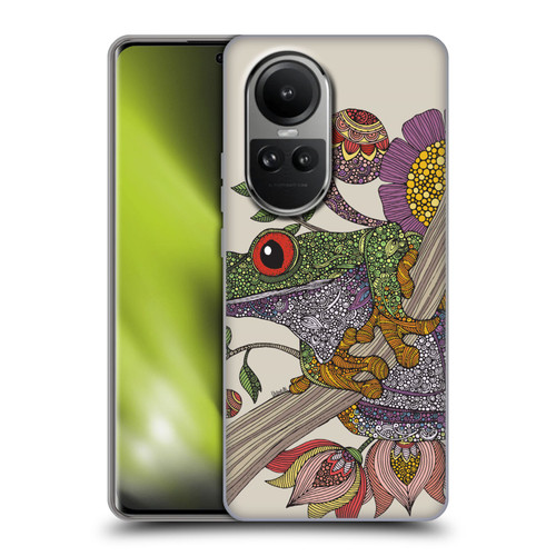 Valentina Animals And Floral Frog Soft Gel Case for OPPO Reno10 5G / Reno10 Pro 5G