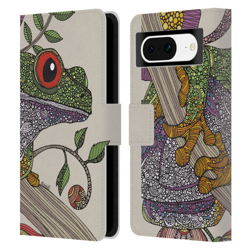 Valentina Animals And Floral Phileus Frog Leather Book Wallet Case Cover For Google Pixel 8