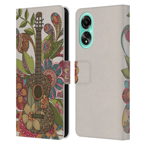 Valentina Bloom Ever Guitar Leather Book Wallet Case Cover For OPPO A78 4G