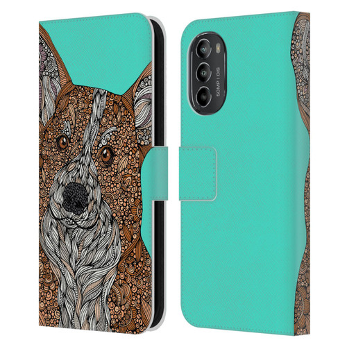 Valentina Dogs Corgi Leather Book Wallet Case Cover For Motorola Moto G82 5G