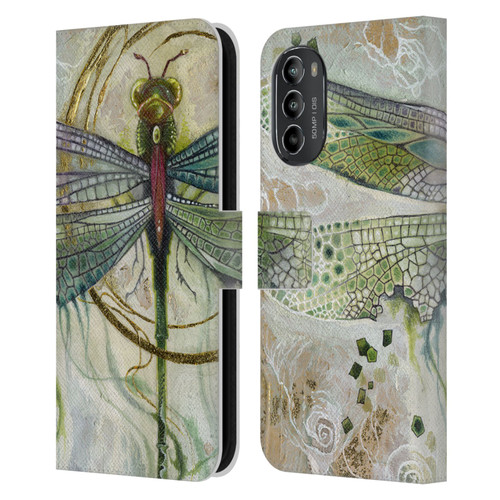 Stephanie Law Immortal Ephemera Damselfly 2 Leather Book Wallet Case Cover For Motorola Moto G82 5G